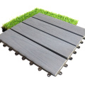 Easy Installation Deep Embossing Anti- Slip DIY WPC Patio Tile for Indoor Outdoor Wood Plastic Composite Decking Floor Tiles